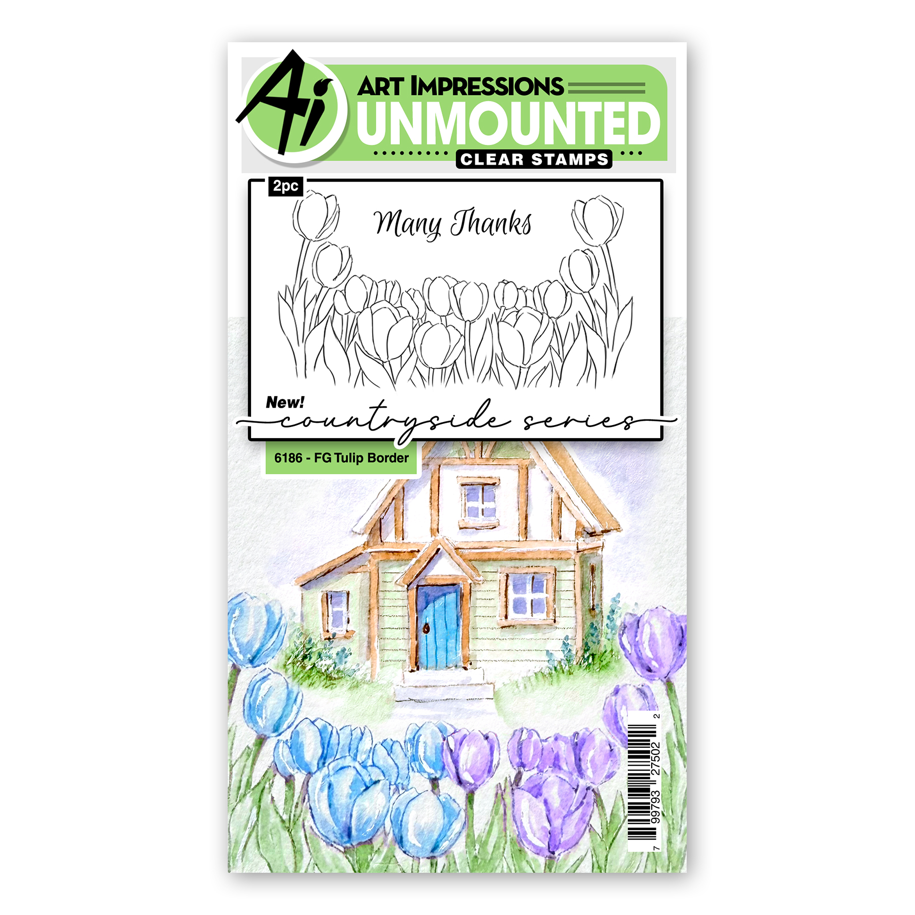 Art Impressions - FG Tulip Border 6186