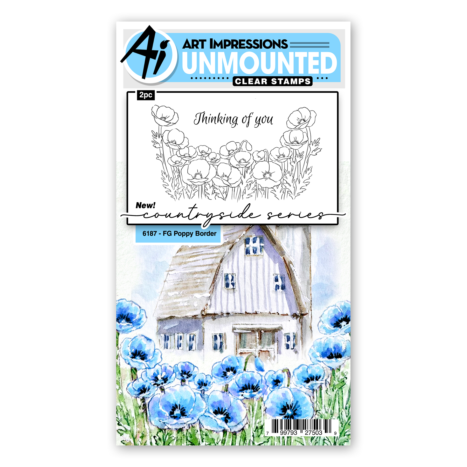 Art Impressions - FG Poppy Border 6187