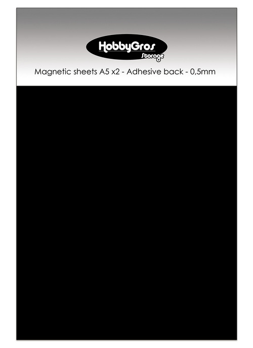 Hobbygros 2xmagneetvellen A5 0,5mm dik zelfklevend