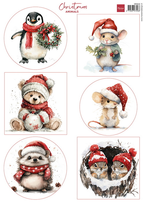 Marianne Design knipvel Christmas Animals
