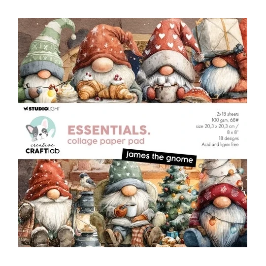 Studio Light - Essentials Collage Paper Pad - James the gnome