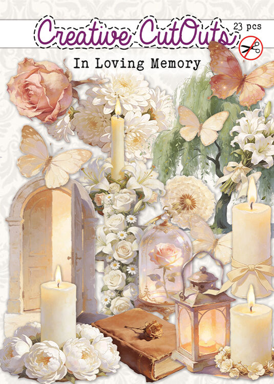 Creatief Art - Cut outs 23 stuks In Loving Memory