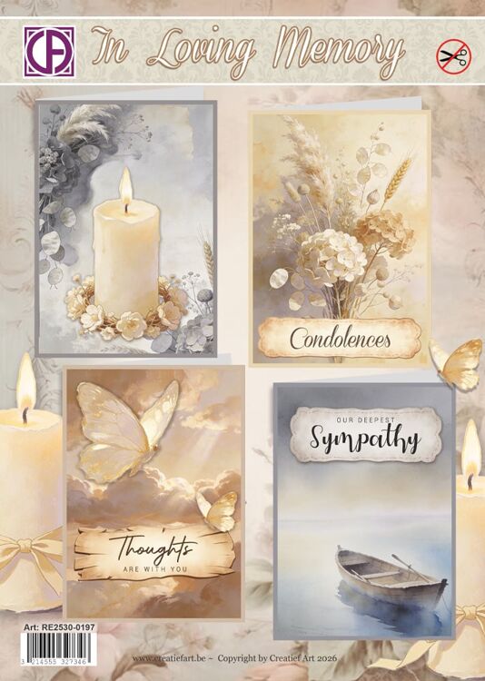 Creatief Art - Kaartenpakket In Loving Memory