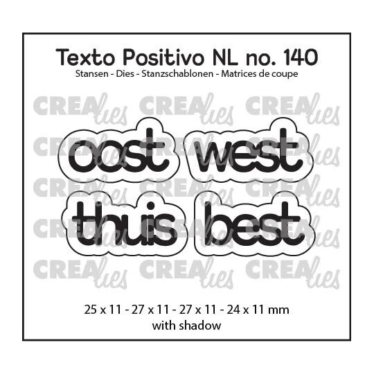 Crealies - oost west thuis best 140