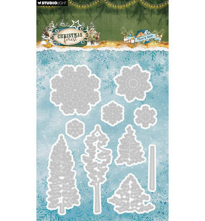 Studio Light - Christmas Forest - Cutting Dies Trees and Snow 10 stuks