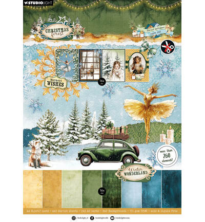 Studio Light - Christmas Forest - Die-cut designer pp DIY paper