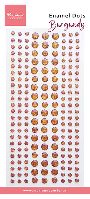Marianne Design - Enamel Dots Burgundy