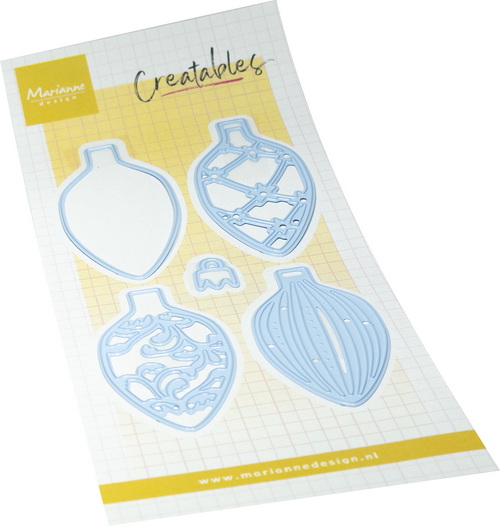Marianne Design - Creatables stencil Christmas baubles (oval)
