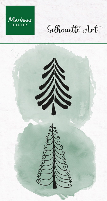 Marianne Design - Clear Stamp Silhoutte Art - Jolly Trees