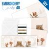 Embroidery Cards 40 - Christmas Squirrel