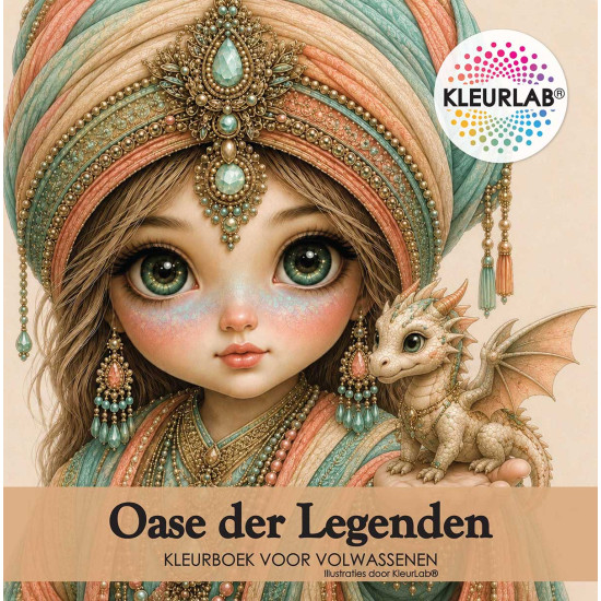 Kleurlab - kleurboek voor volwassenen - Oase der Legenden