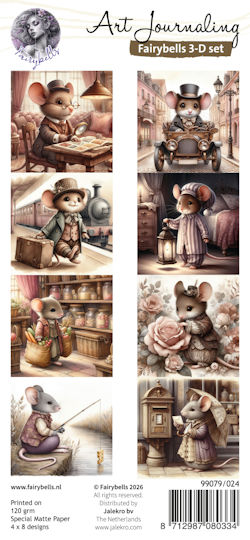 Fairybells - 3D setje Vintage Muisjes 2 