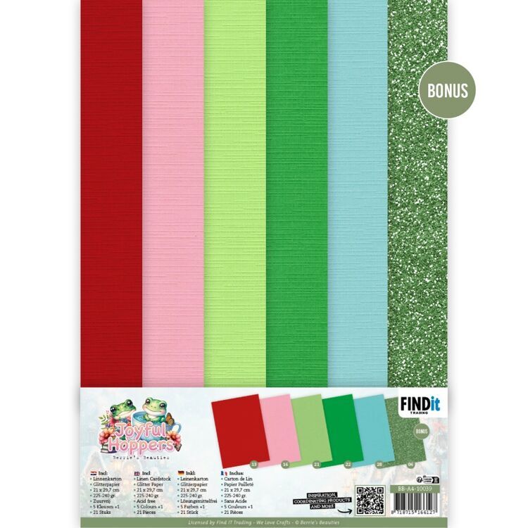 Berries Beauties - Joyful Hoppers - linnenkarton A4