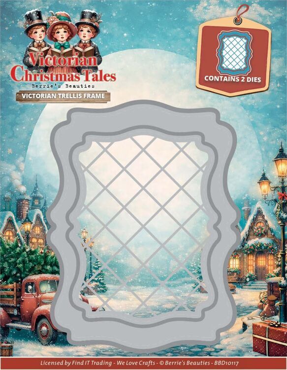 Berries Beauties - Victorian Christmas Tales - Victorian Trellis Frame 