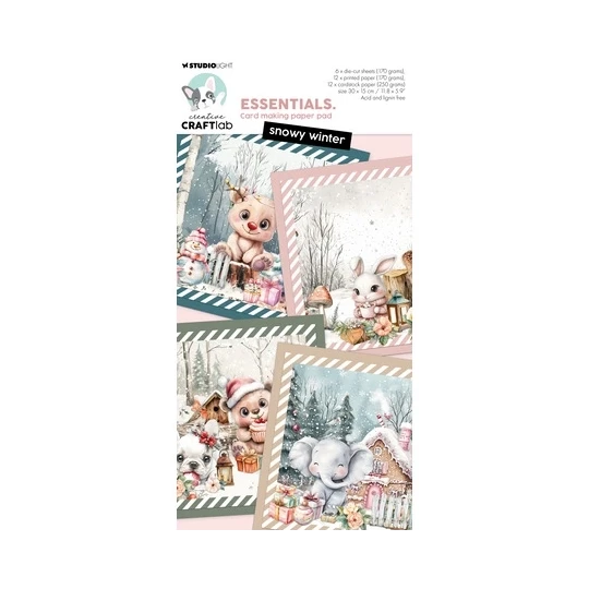 Studio Light Essentials - Card Making Paper Pad - Snowy Winter