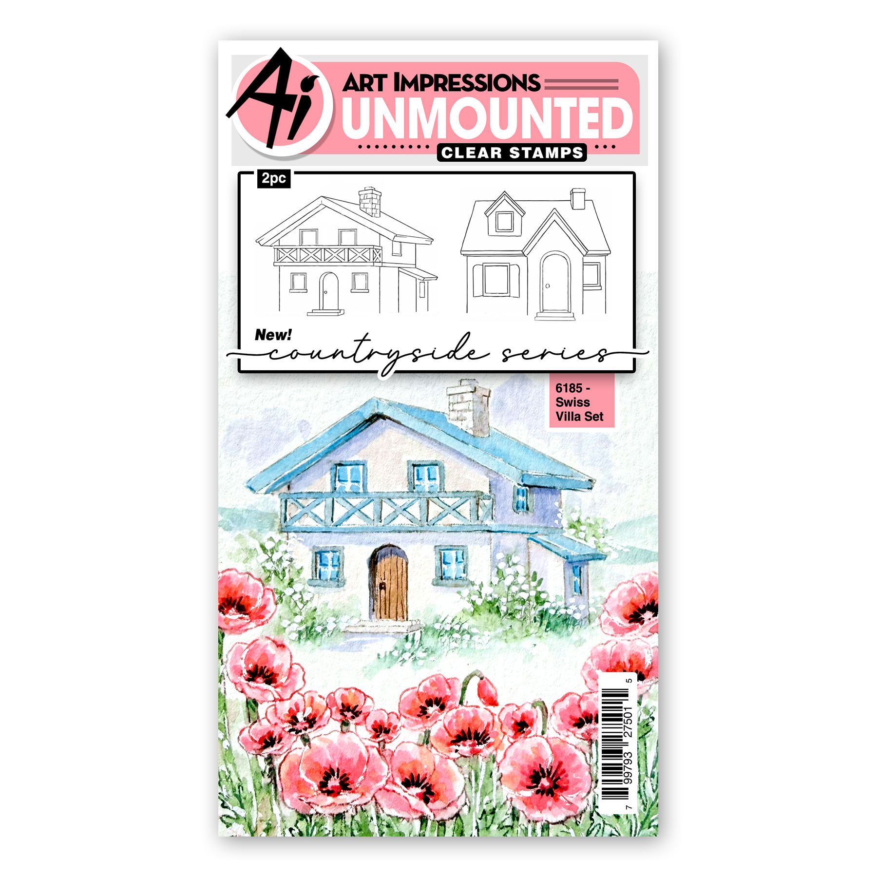 Art Impressions - Clear Stamp - Swiss Villa Set 6185
