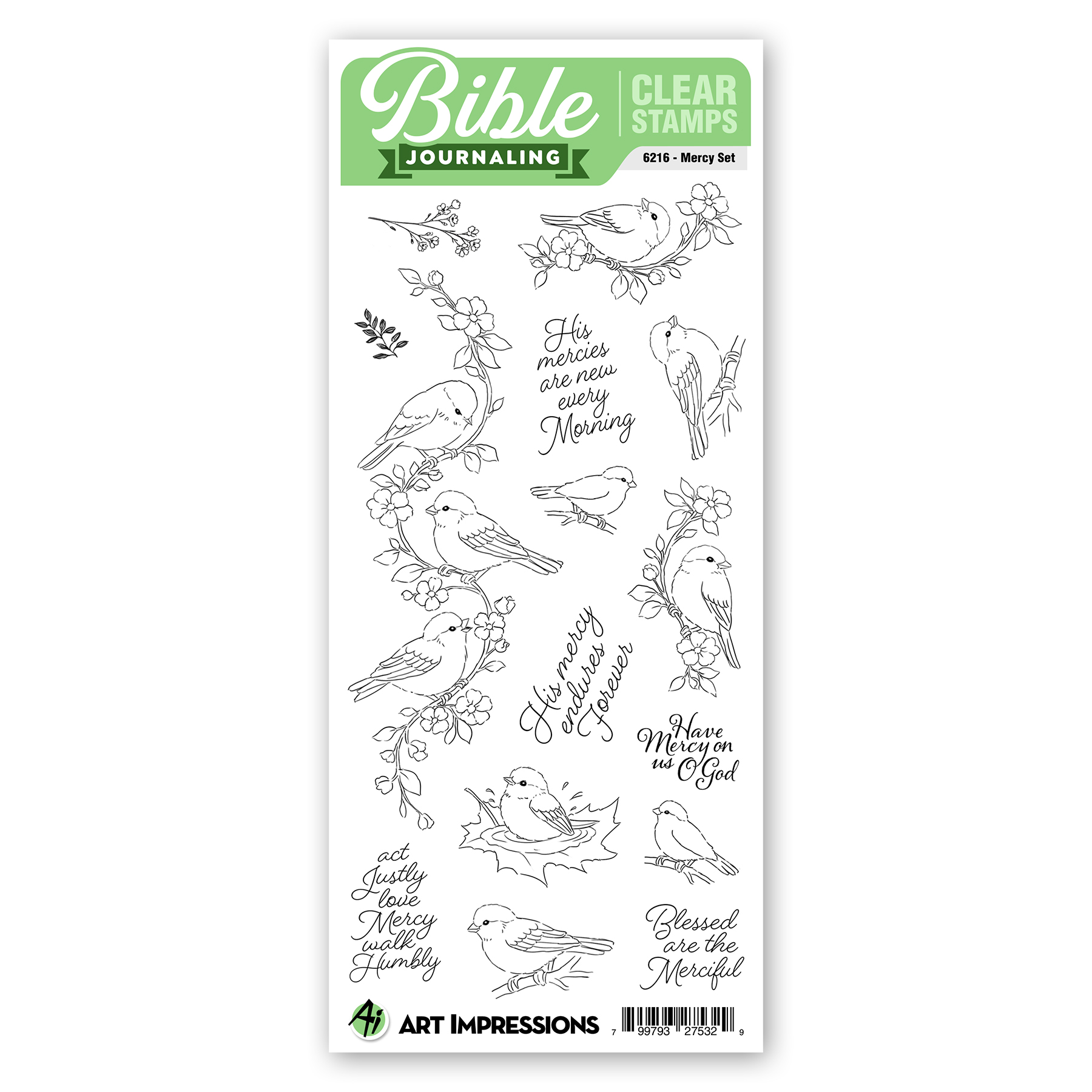 Art Impressions - Clear Stamp - Mercy Set 6216
