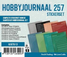Hobbyjournaal 257 stickerset