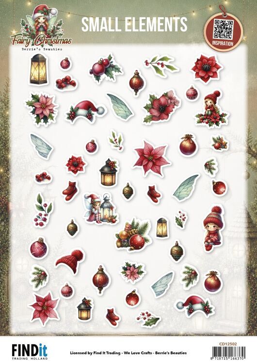 Berries Beauties - Fairy Christmas - 3D knipvel - Small Elements