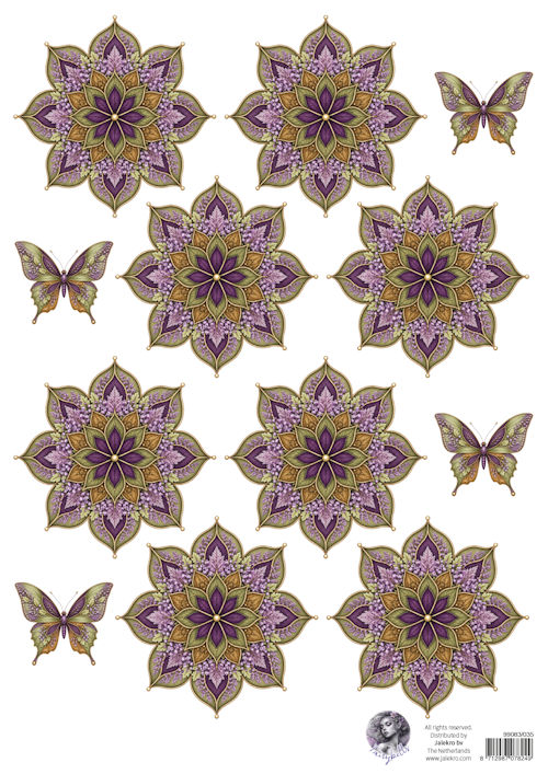 Fairybells - combi knipvel voor pop-up en decoupage - Heide Bloem