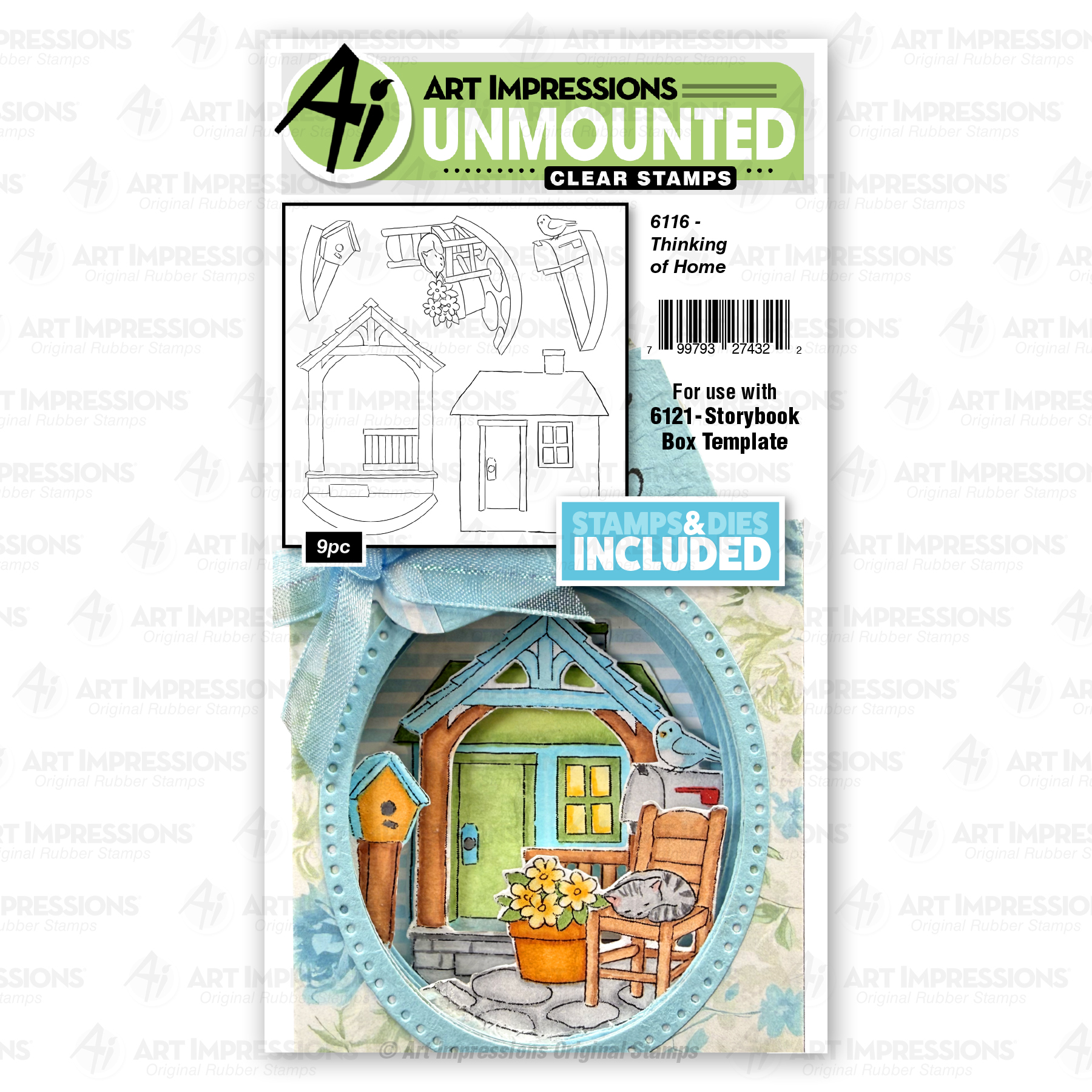 Art Impressions - Clear Stampa & Dies - Thinking of Home 6116