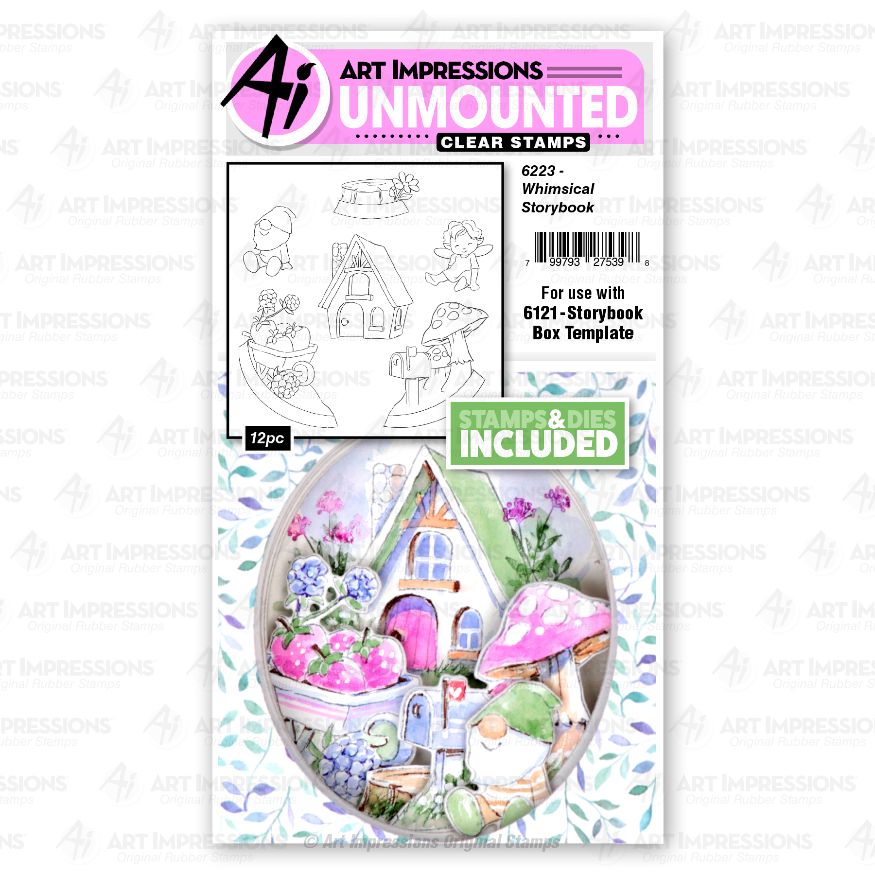 Art Impressions - Stamps & Dies - Whimsical Storybook 6223