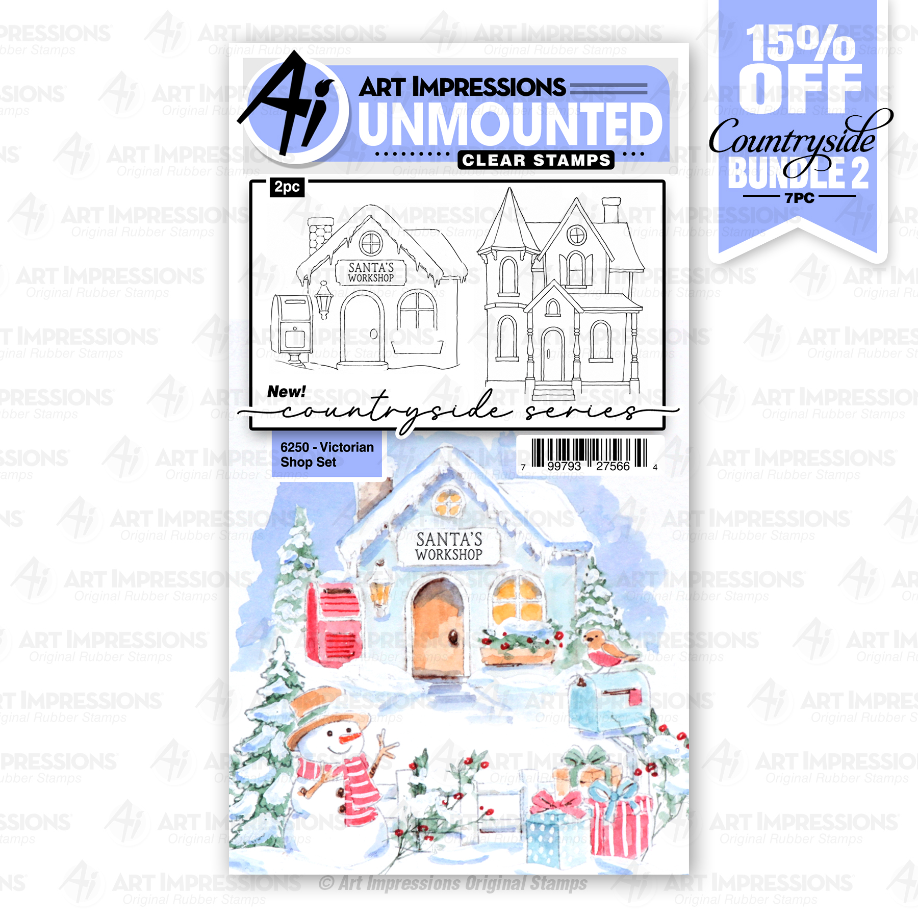 Art Impressions - Country Side series - Victorian Shop Set 6250