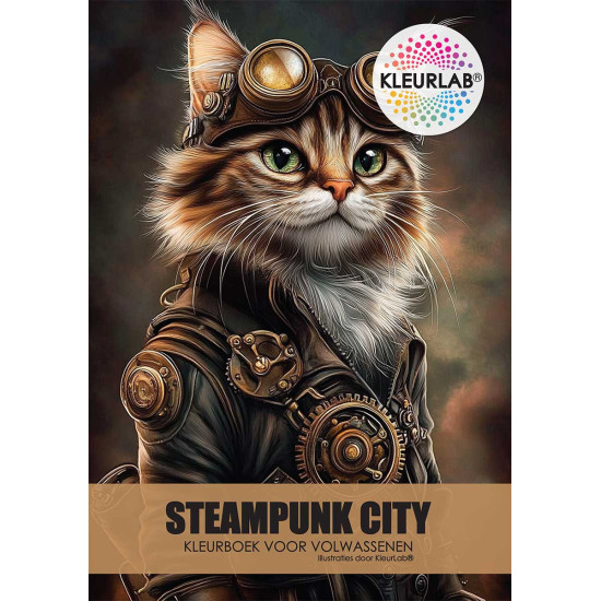 Kleurlab - Kleurboek voor Volwassenen - Steampunk