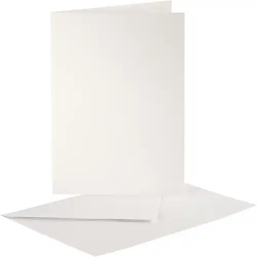 CC Kaarten & Enveloppen Parelmoer 10,5x15 cm Creme 10 stuks