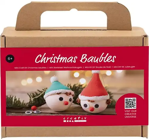 CC Mini Hobbyset Kerstballen Rode en Groene Kabouters