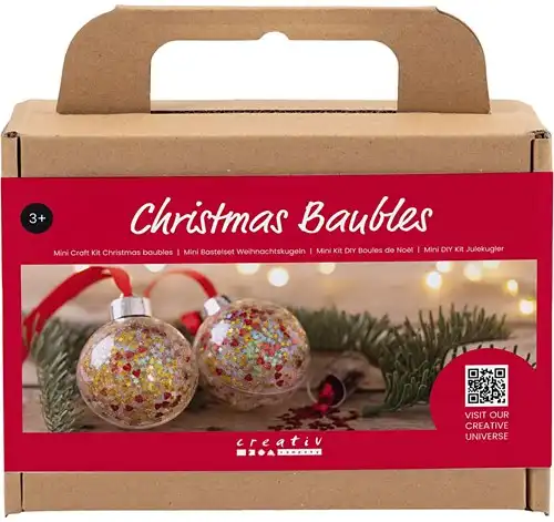 CC Mini Hobbyset Kerstballen Pailletten