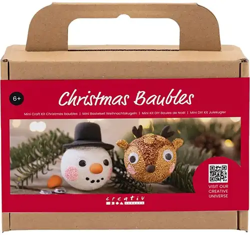 CC Mini Hobbyset Kerstballen Rendier en Sneeuwpop