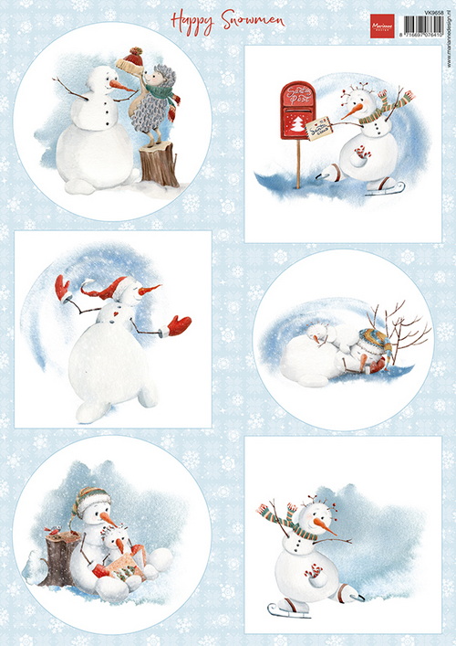 Marianne Design - knipvel Happy Snowmen