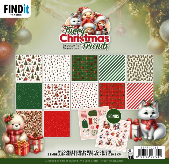 Berries Beauties - Furry Christmas Friends - Paperpack