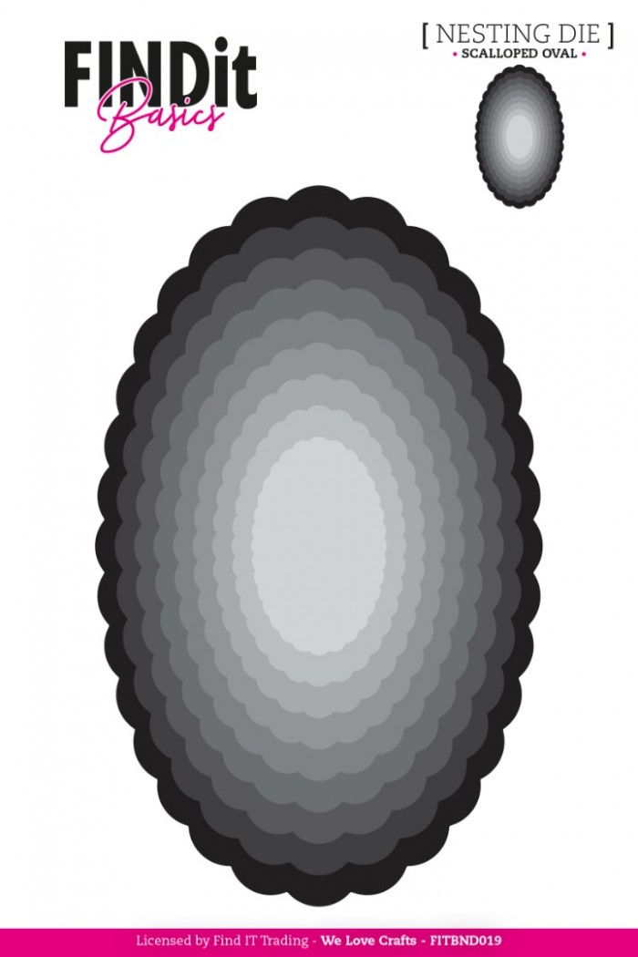 Find it Basics - Nesting Die - Scalloped Oval