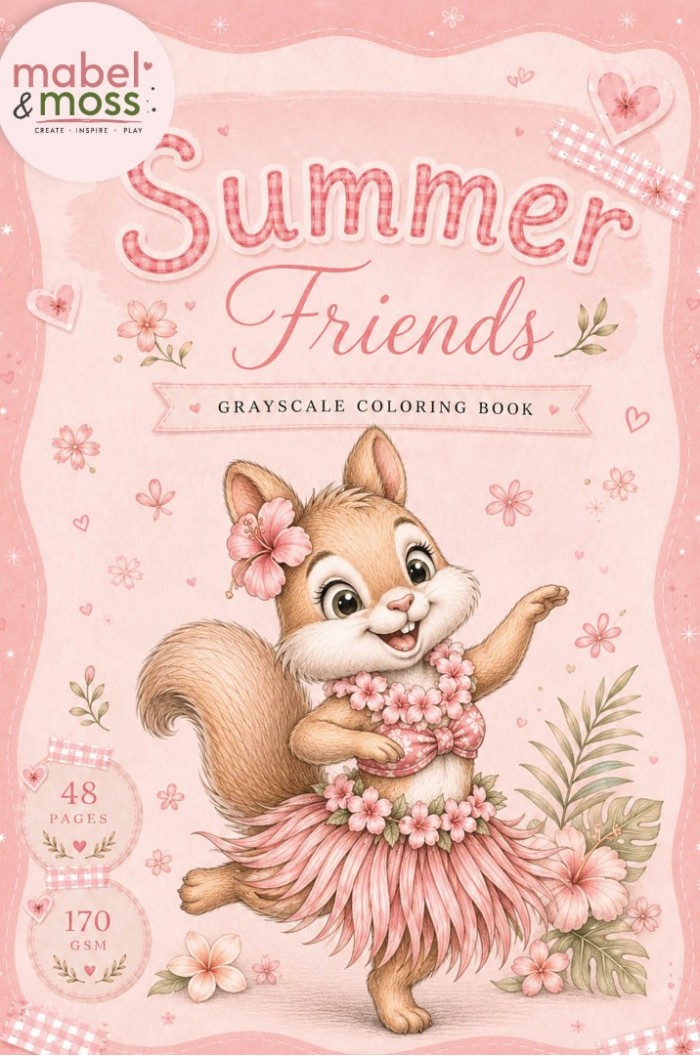 Mabel & Moss - Summer Friends Coloring Book - A6