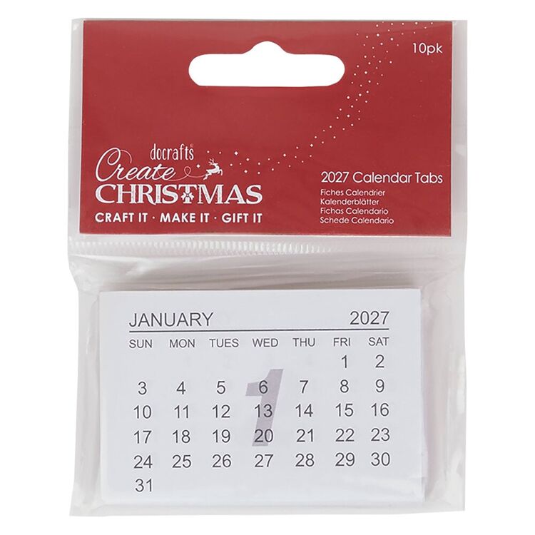 Docraft - Calendar Tabs 2027