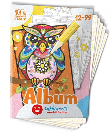 Sabbiarelli Zandschilderen Album Fantasia Dieren 5 stuks