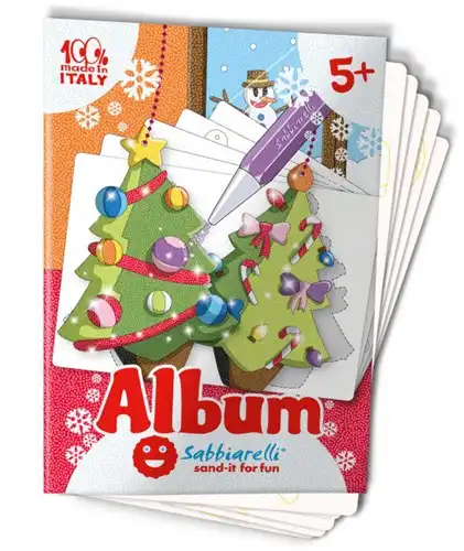 Sabbiarelli Zandschilderen Album Kerst Hangers 5 stuks