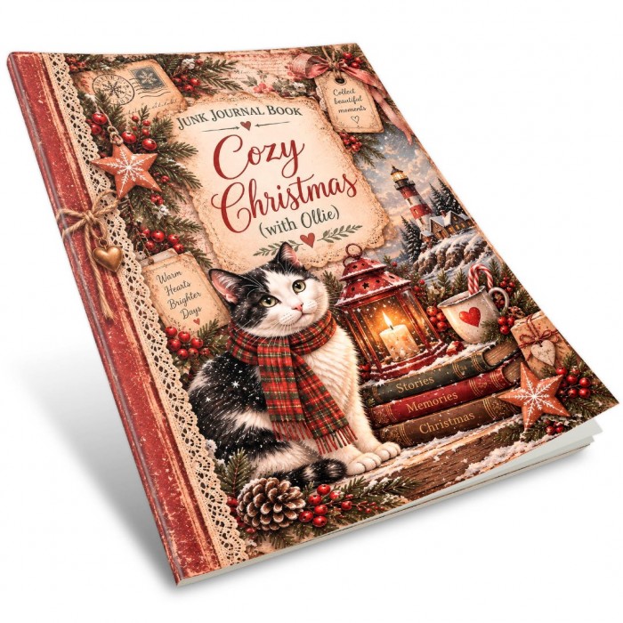 Junk Journal Book - Cozy Christmas