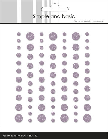 Simple and Basic Glitter Enamel Dot Heather