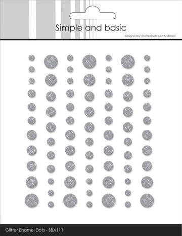 Simple and Basic Glitter Enamel Dot Concrete