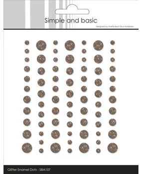 Simple and Basic Glitter Enamel Dot Coffee