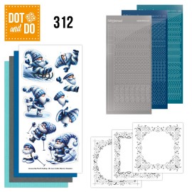 Dot and Do 312 - Series Beauties - Blue Winter Gnomes