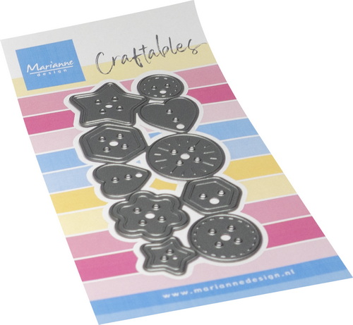 Marianne Design - Craftables stencil Punch die XL buttons