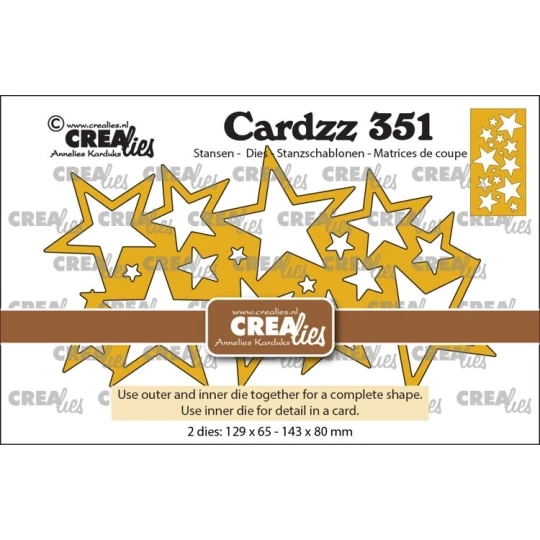Crealies - Cardzz - a lot of stars