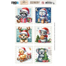 Berries Beauties - Scenery Christmas Stamps 1