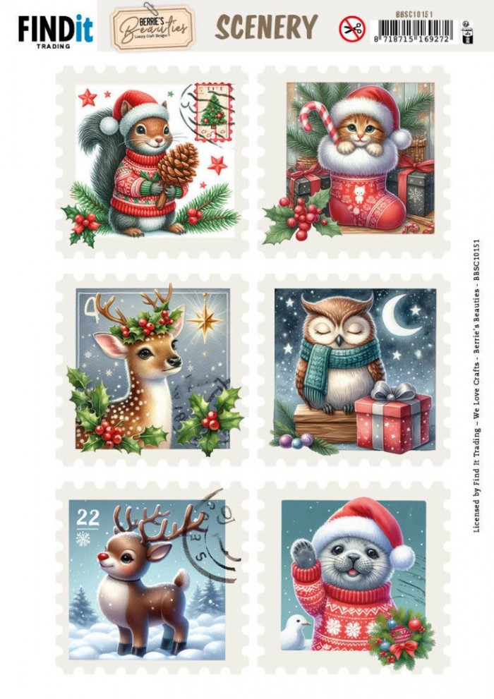 Berries Beauties - Scenery Christmas Stamps 2