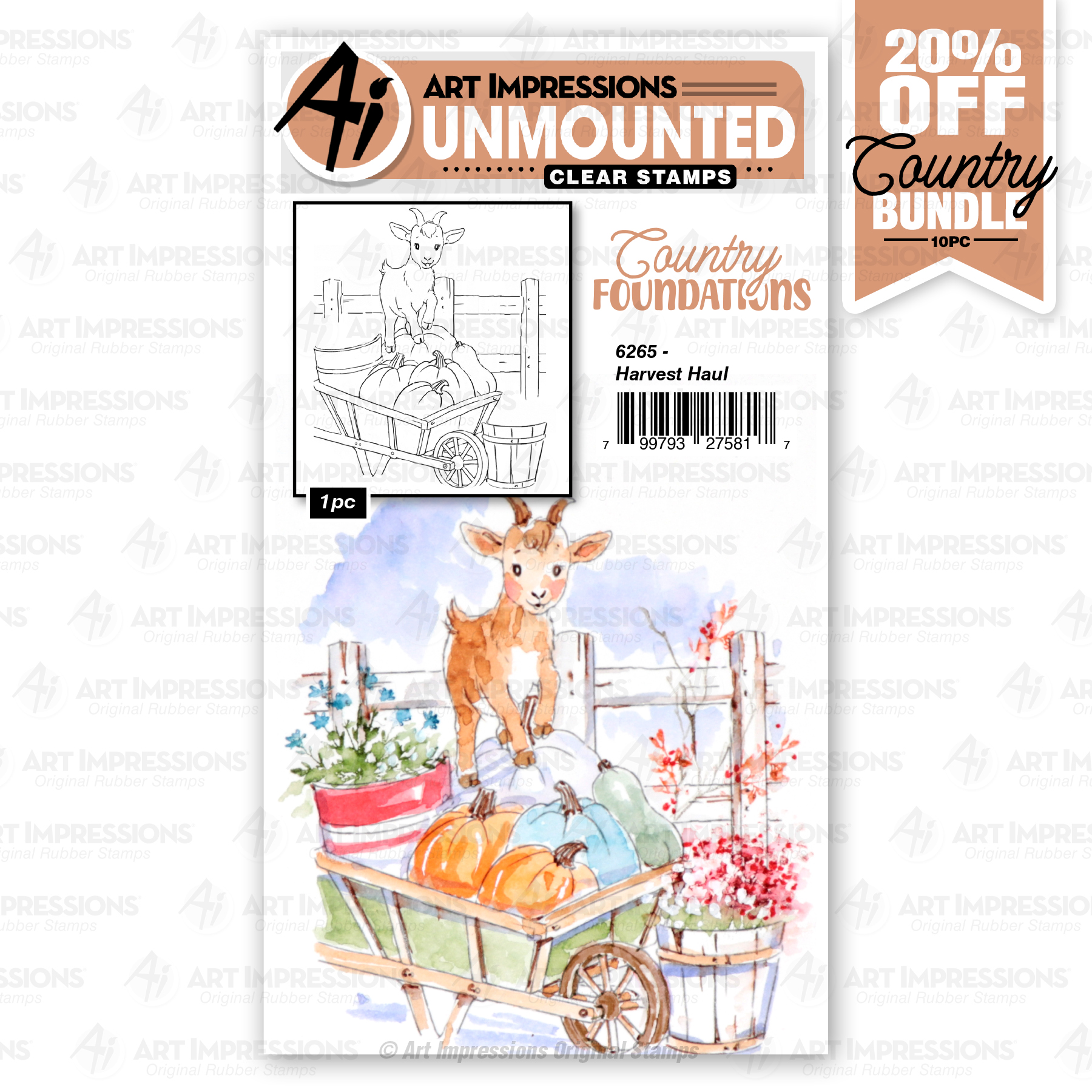 Art Impressions - Country Foundations - Harvest Haul 6265