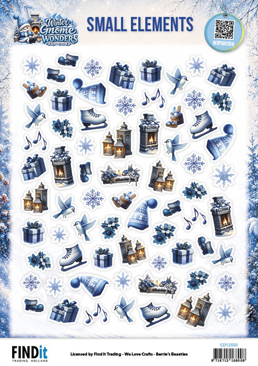 Berries Beauties - Winter Gnome Wonders - 3D knipvel - Small Elements